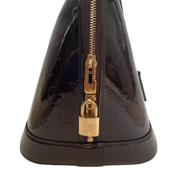 SALE!! Louis Vuitton Amarante GM Vernis Alma Bag - Picture 11 of 14